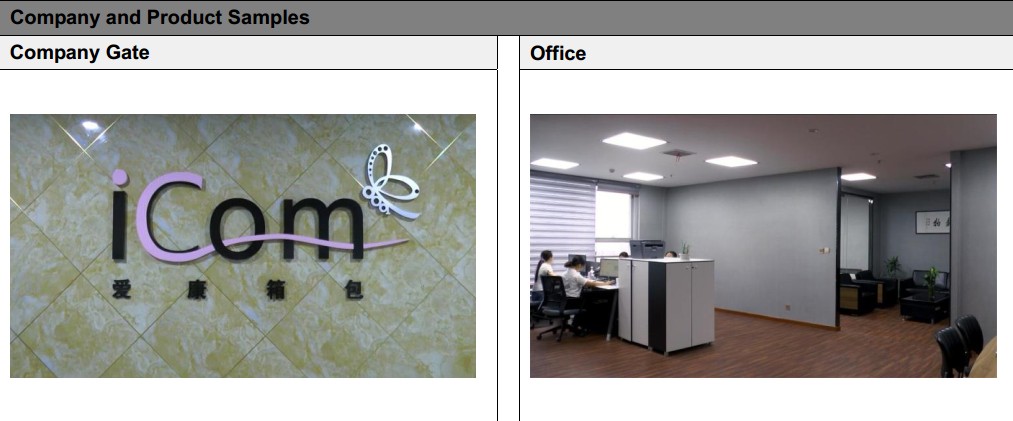 Pingyang ICom Bag Co., Ltd.